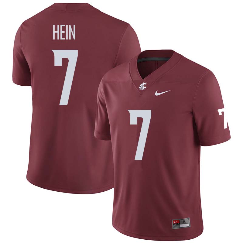 Men #7 Mel Hein Washington State Cougars College Football Jerseys Sale-Crimson